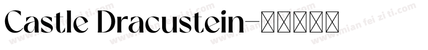Castle Dracustein字体转换